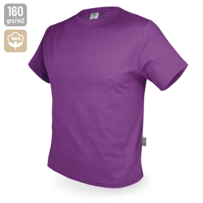 Camiseta de Algodón en Color Lila